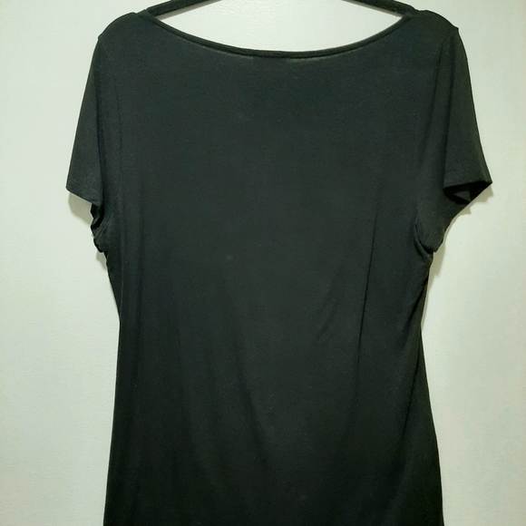 Talbots black short sleeve blouse - Picture 3 of 3